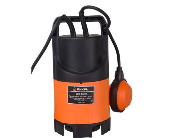 Дренажный насос Вихрь ДН-133/5 68/2/12 – изображение 3