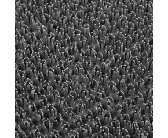 Коврик-дорожка VORTEX 0,90х15 м ТРАВКА на противоскользящей основе серый 24010 – изображение 4