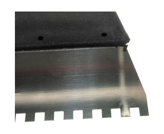 Зубчатый шпатель, нержавеющая сталь, пластиковая рукоятка 6х6 мм, 200мм Вихрь 73/3/2/26 – изображение 4