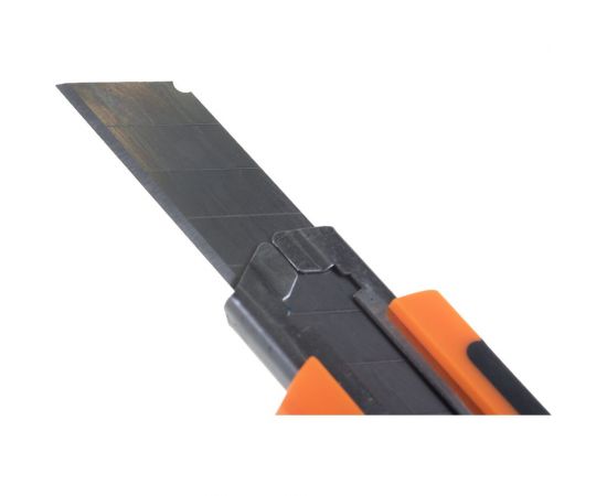 Нож с выдвижным лезвием Вихрь 18 мм, двухкомпонентный корпус, автоматический фиксатор, 73/10/10/4 – изображение 6