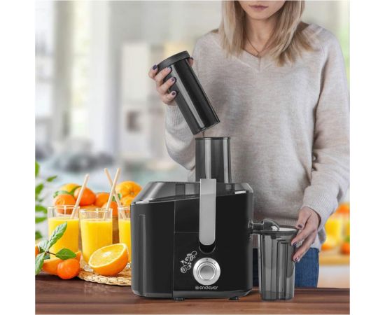 Электрическая соковыжималка Endever центробежного типа Sigma 77, черный/стальной, 1800 Вт 90310 – изображение 7