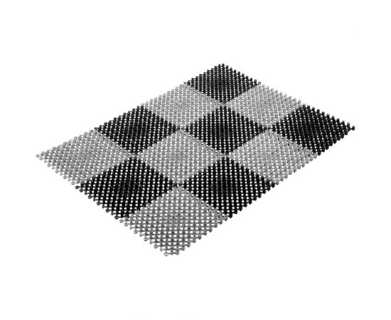 Коврик VORTEX ТРАВКА 42х56 см, черно-серый 23005 