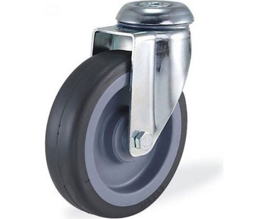 Поворотная колесная опора под болт 100 мм, 100 кг KAMA 2800-MTB-100 