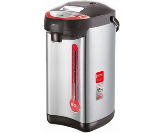 Термопот Centek 5л, 750Вт, 3 способа подачи воды, корпус из нержавеющей стали CT-0082 Black 