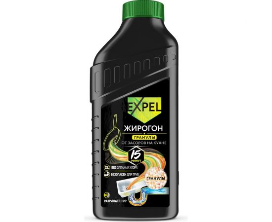 Средство для устранения пищевых и жировых засоров Expel Жирогон, 600 гр TS0004,W 