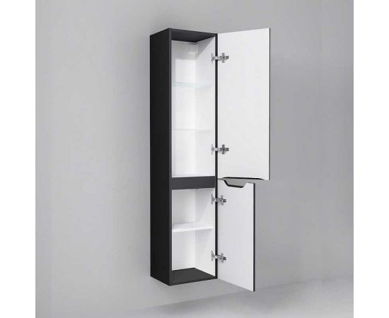 Подвесной пенал Jorno Slide 150 антрацит Sli.04.150/P/A – изображение 2