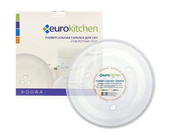 Универсальный поворотный стол-тарелка для СВЧ Eurokitchen 1 шт N-12 – изображение 2