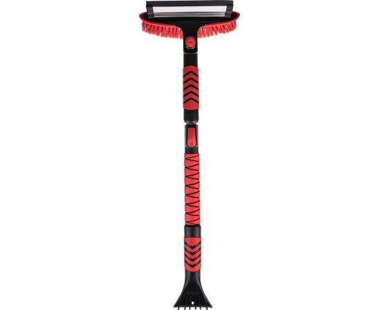 Щетка от снега со скребком SKYWAY 90-110 см МУЛЬТИЩЕТКА с распушенной щетиной, скребок, водосгон с поворотным механизмом S07801025 – изображение 2