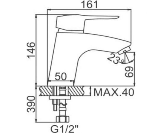 Смеситель для умывальника LEDEME L1004 89275 – изображение 2