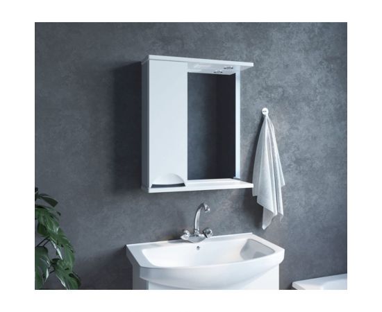 Навесной шкаф Mixline ЭТЬЕН-60 левый, с подсветкой, ПВХ 542407 – изображение 3