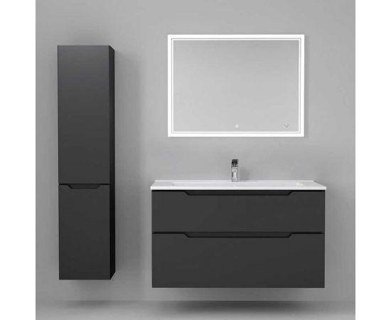 Подвесной пенал Jorno Slide 150 антрацит Sli.04.150/P/A – изображение 3