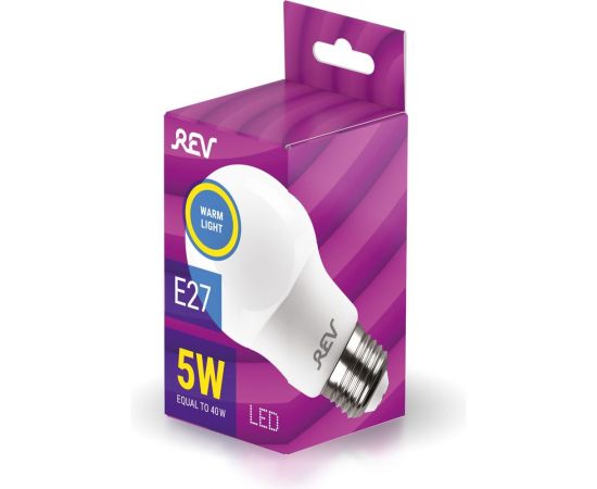 Светодиодная лампа REV, LED A55 E27 5W 400Лм, 2700K, теплый свет 32344 0 – изображение 3