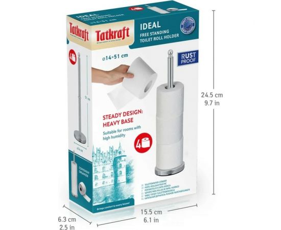 Напольный держатель для 4-x рулонов Tatkraft IDEAL 13520 – изображение 4