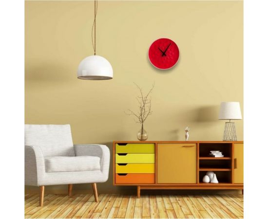 Настенные часы Vilart керамические, круглые, размер 25.5x25.5x5.5 см, красные 18-302 – изображение 5