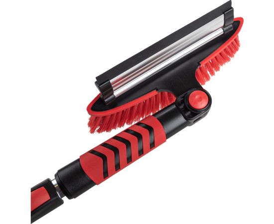 Щетка от снега со скребком SKYWAY 90-110 см МУЛЬТИЩЕТКА с распушенной щетиной, скребок, водосгон с поворотным механизмом S07801025 – изображение 6