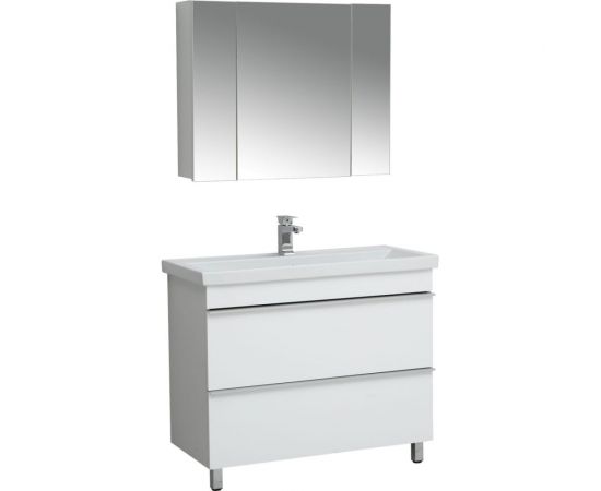 Подвесной зеркальный шкаф Sanstar 90, универсальный 40.1-2.4.1. – изображение 6