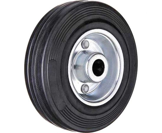Колесо промышленное со стальным ободом, литой резиновой шиной и роликовым подшипником (D200 мм; 20 мм) Tech-Krep 148408 