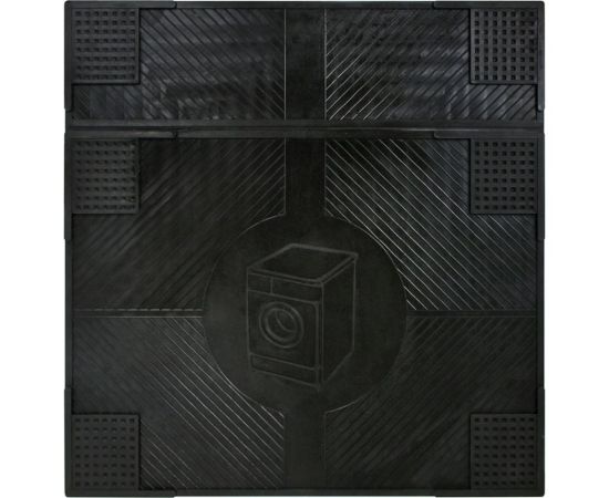Резиновый антивибрационный коврик VORTEX 62x65x0,7 см, черный 24258 