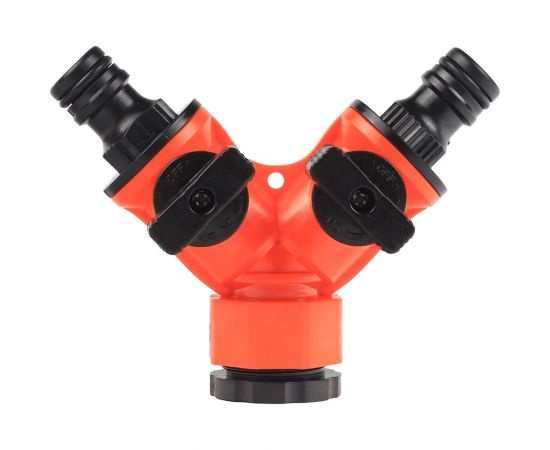 Распределитель TAP-2, пластиковый, 2-х канальный, G 3/4"" + 1/2"" Patriot 777001120 