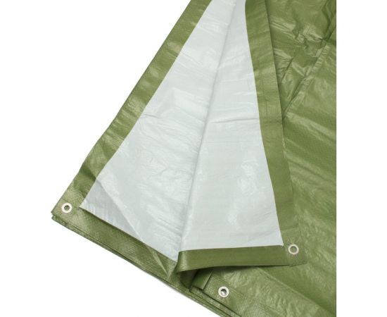 Тент универсальный укрывной маскировочный зима-лето 3x4 м, 100 г/м2, люверс 1 м, полипропилен ООО Миротент МД-00000259 – изображение 2
