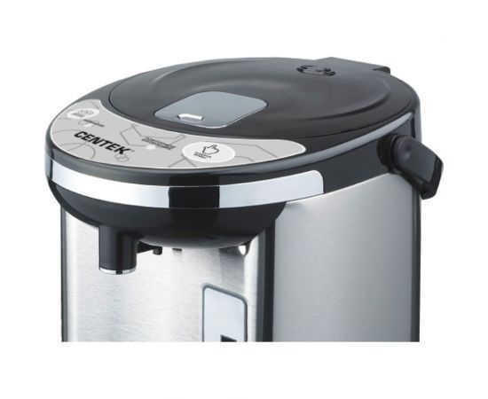 Термопот Centek CT-1084 сталь, 6.0 л, 800 Вт, 2 способа подачи, повторное кипячение, двойная защита – изображение 2