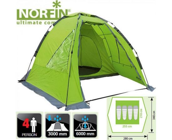 Палатка автоматическая 4-х местная Norfin ZANDER 4 NF – изображение 2