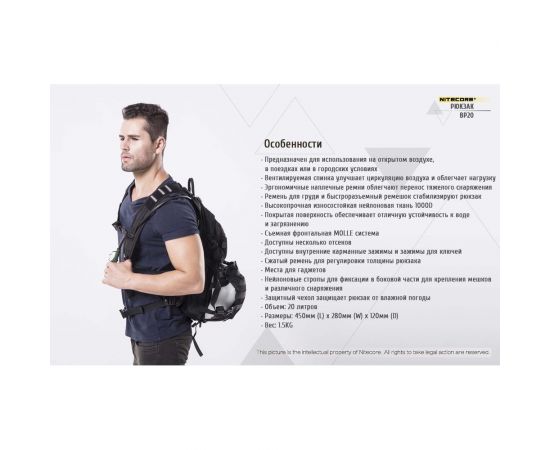 Рюкзак Nitecore BP20 16828 – изображение 22
