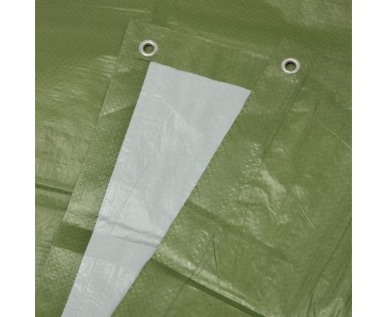 Тент универсальный укрывной маскировочный зима-лето 3x4 м, 100 г/м2, люверс 1 м, полипропилен ООО Миротент МД-00000259 – изображение 3