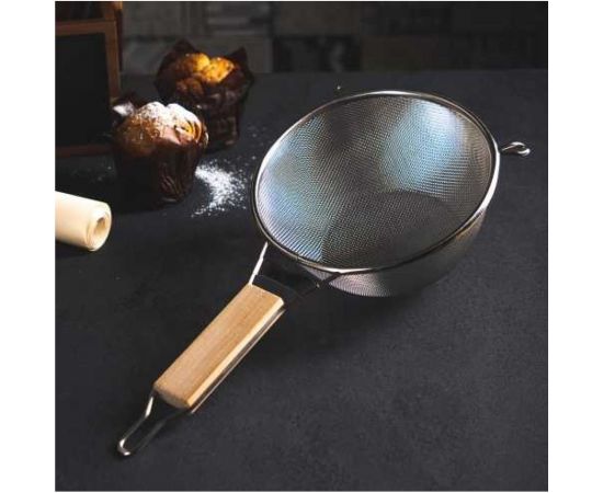 Сито с ободом и ручкой VETTA Ретро SY-021-24 24 см, нержавеющая сталь 886-045 – изображение 3