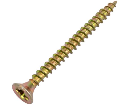 Саморез Мир крепежа DIN 7962 3,5x40 Pozi желтый цинк (1000 шт) Т0000004156 – изображение 3