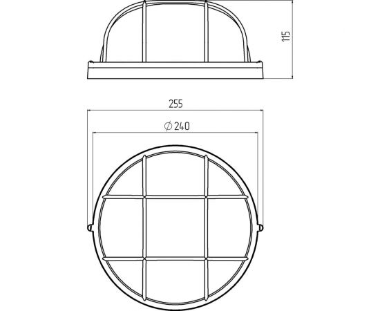 Светильник ЭРА НБП 03100002 Акватермо, алюминий/стекло, решетка Б0048422 – изображение 3