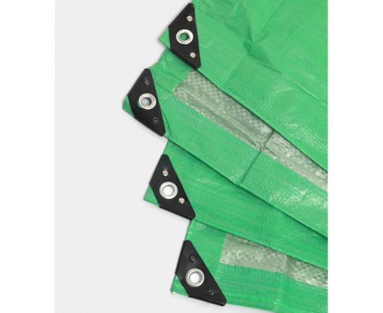 Тент укрывной усиленный 3x4 м, 120 г/м2, с люверсами, универсальный ООО Миротент МД-00000651 – изображение 3