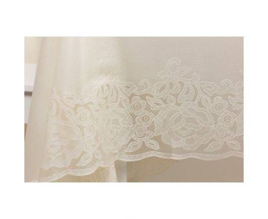 Скатерть Towa Ажурная Gloria прямоугольная 152x264 см, сепия 6831 – изображение 4