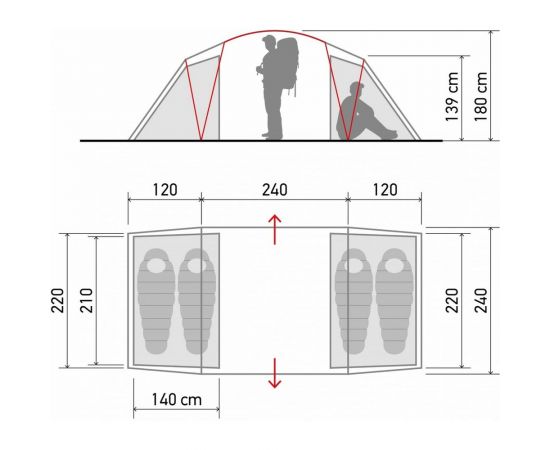 Автоматическая палатка NORFIN N 4 NF NF-10409 – изображение 4