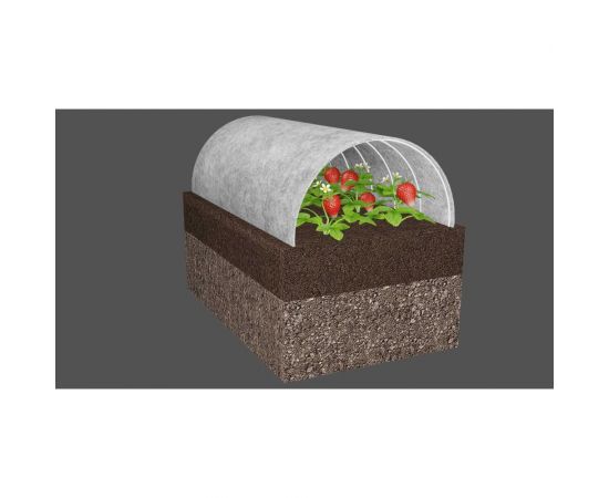 Полотно нетканое геотекстильное Д-100 2x25 м, белый Геоком С1.370.100.03/200 – изображение 4