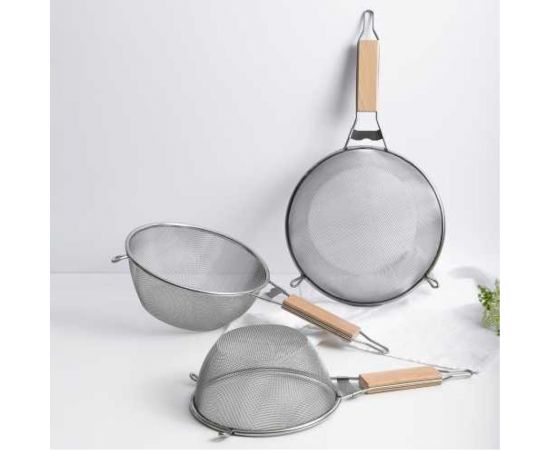 Сито с ободом и ручкой VETTA Ретро SY-021-24 24 см, нержавеющая сталь 886-045 – изображение 4