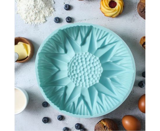 Силиконовая форма VETTA HS-058A Подсолнух, 25,5x6 см, 3 цвета 891-015 – изображение 4