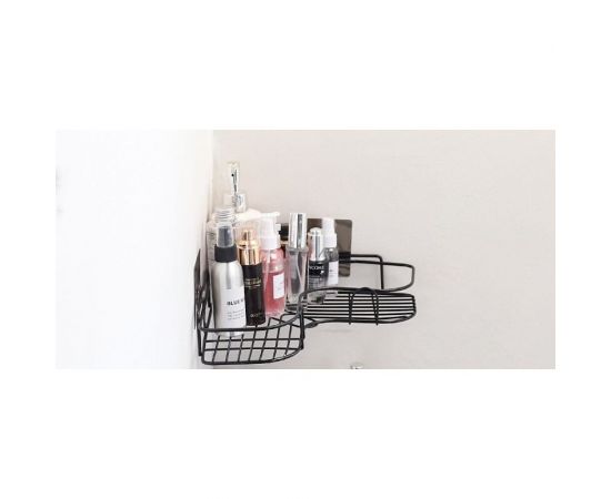 Подвесная полка + крючки 2 шт. Union угловая с крючками 26,5x26,5x9,5см 21US02-429B – изображение 4