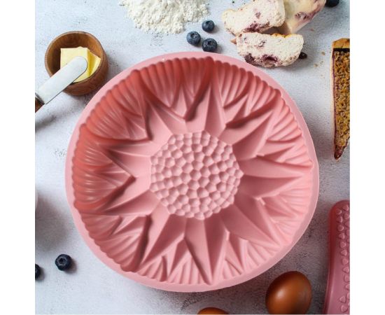 Силиконовая форма VETTA HS-058A Подсолнух, 25,5x6 см, 3 цвета 891-015 – изображение 5