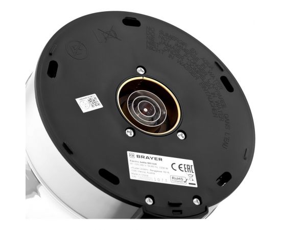 Электрический стеклянный чайник BRAYER 1.7 л, с выбором температуры, ситечко BR1028 – изображение 9