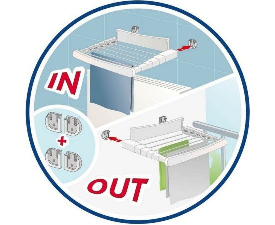 Настенная сушилка для белья VILEDA Genius 70 5 м 157338 – изображение 9