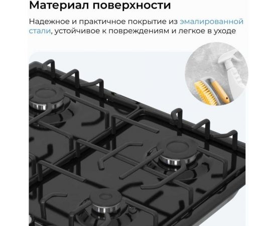 Металлическая газовая варочная панель Delvento grata 60 см V60V41B001 – изображение 10