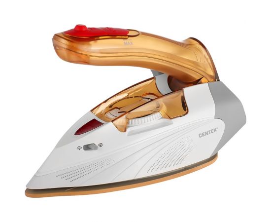 Утюг Centek 1000 Вт, 80 мл, керамическая подошва, LED, пар удар, самоочистка, складная ручка CT-2369 