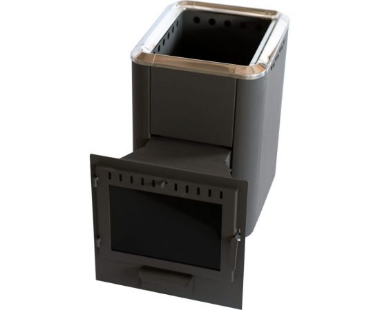 Банная печь НМК чугунная ""Сибирь-20"", панорамная дверца, конвекционная 020222 НМК020222 – изображение 14