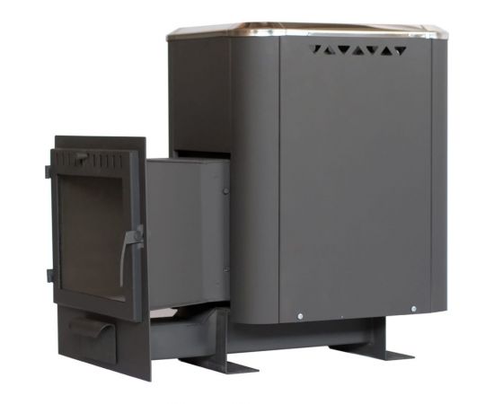 Банная печь НМК чугунная ""Сибирь-20"", панорамная дверца, конвекционная 020222 НМК020222 – изображение 15