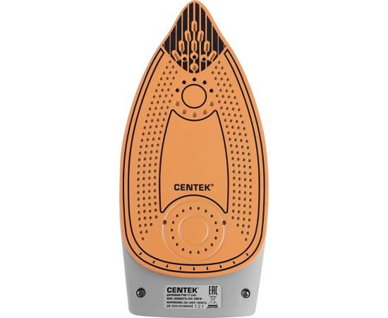 Утюг Centek 1000 Вт, 80 мл, керамическая подошва, LED, пар удар, самоочистка, складная ручка CT-2369 – изображение 2