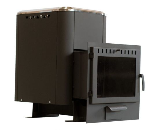 Банная печь НМК чугунная ""Сибирь-20"", панорамная дверца, конвекционная 020222 НМК020222 – изображение 3