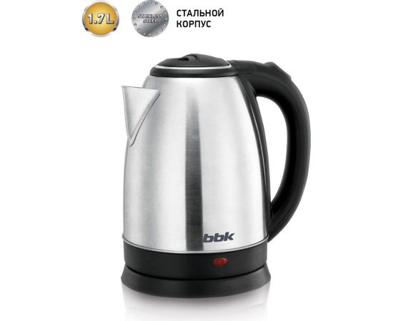 Электрический чайник BBK EK1760S нержавеющая сталь/черный 00-00001078 – изображение 3
