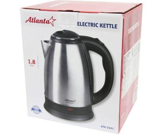 Электрический металлический чайник Atlanta ATH-2431 black – изображение 5
