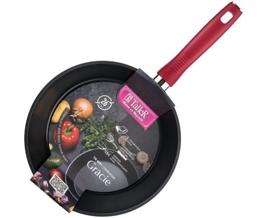 Глубокая сковорода TALLER Грейси 28 см из кованого алюминия с антипригарным покрытием ITR-44092 – изображение 5